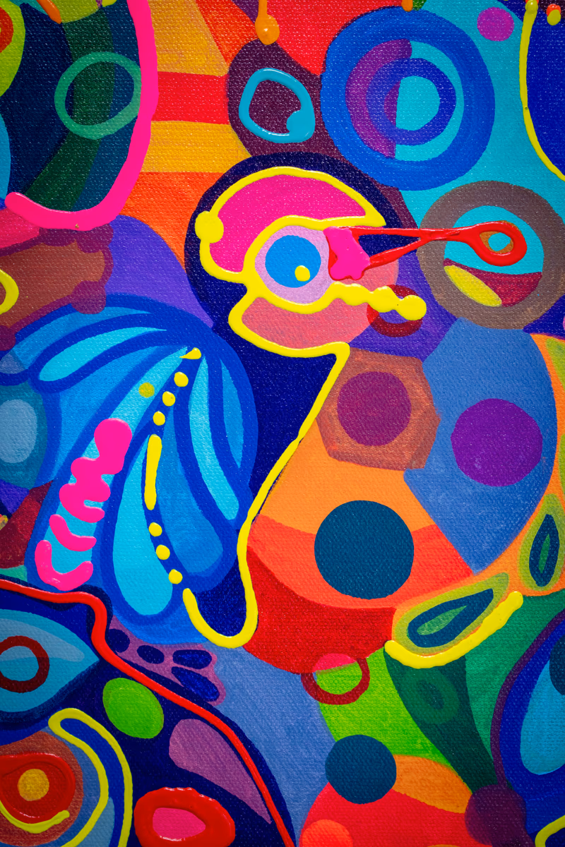 Birds of a Feather: gold-leaf detail (2)