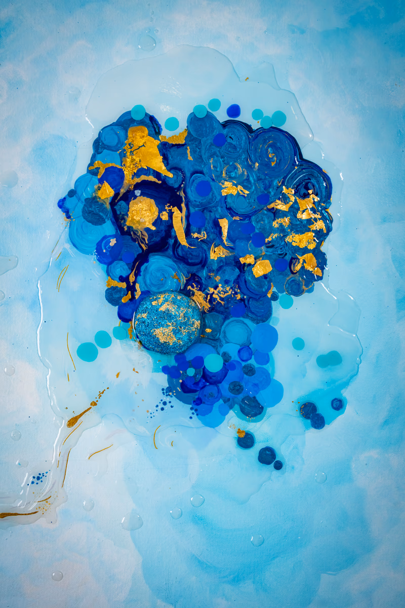 Origin / Drift I: blue field detail