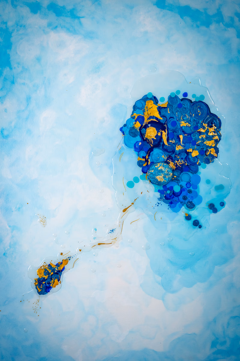 Origin / Drift I: blue-field detail (2)