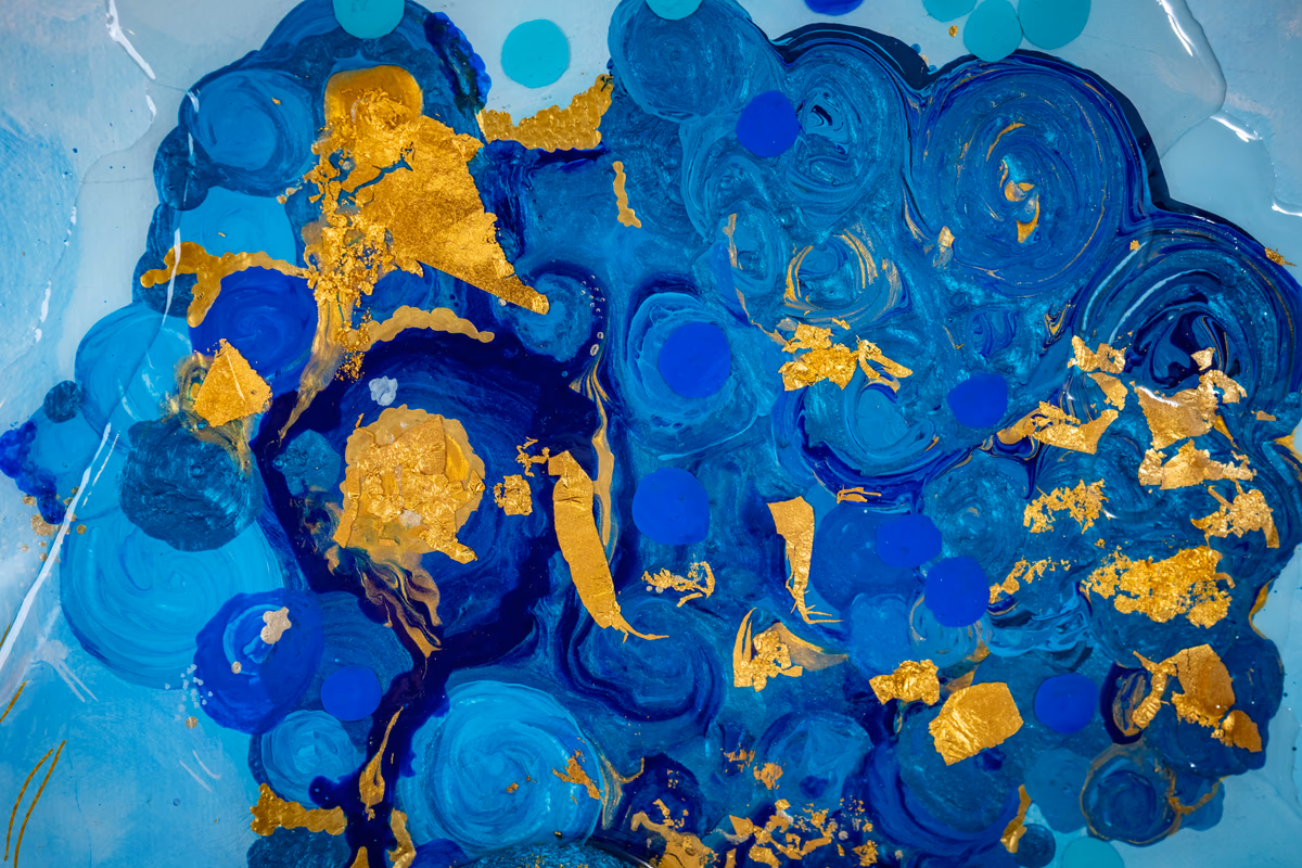 Origin / Drift I: gold-texture detail