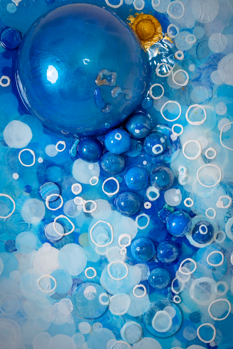 Origin Mass I: blue field texture detail 02