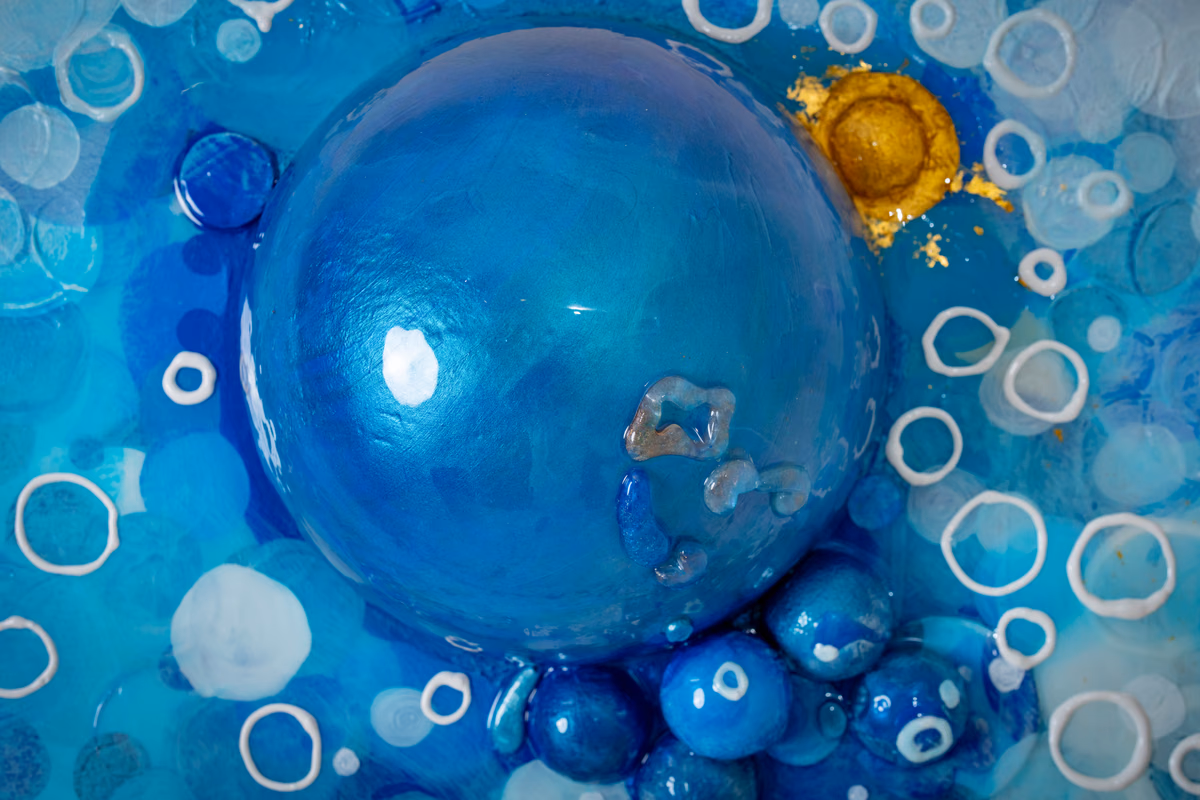 Origin Mass I: blue field texture detail 05
